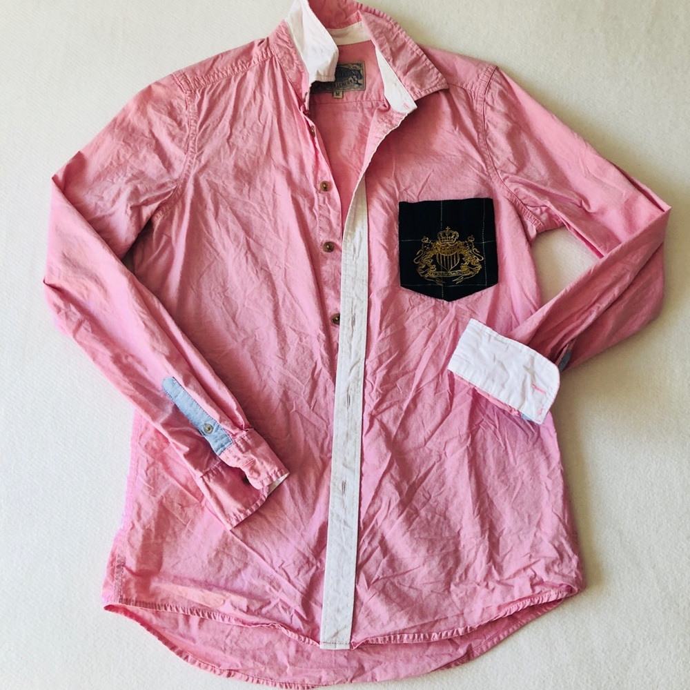 Jachs Girlfriend Pink Button-Up